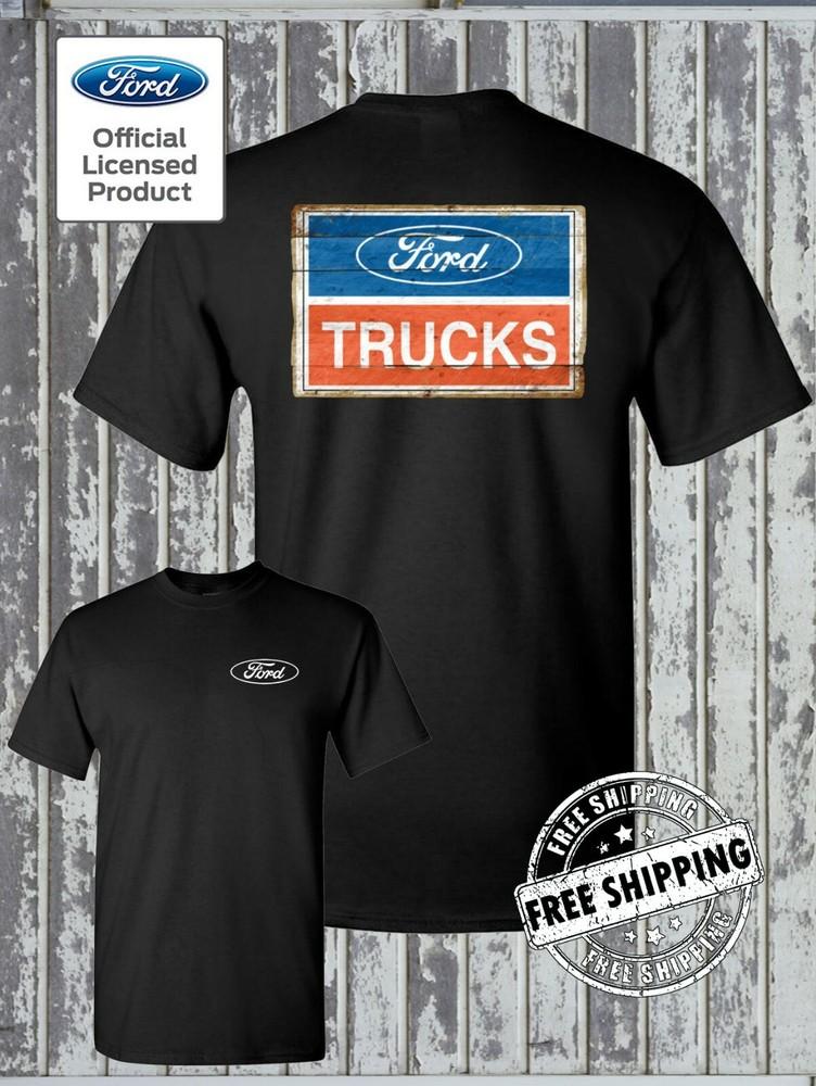 

FORD Trucks Vintage Sign 2-Sided T-Shirt / F-150 4x4 Official Licensed Product XL