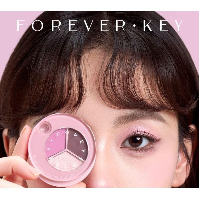 FOREVER KEY - Lidschattenpalette in 3 Farben - E01 Baumschatten