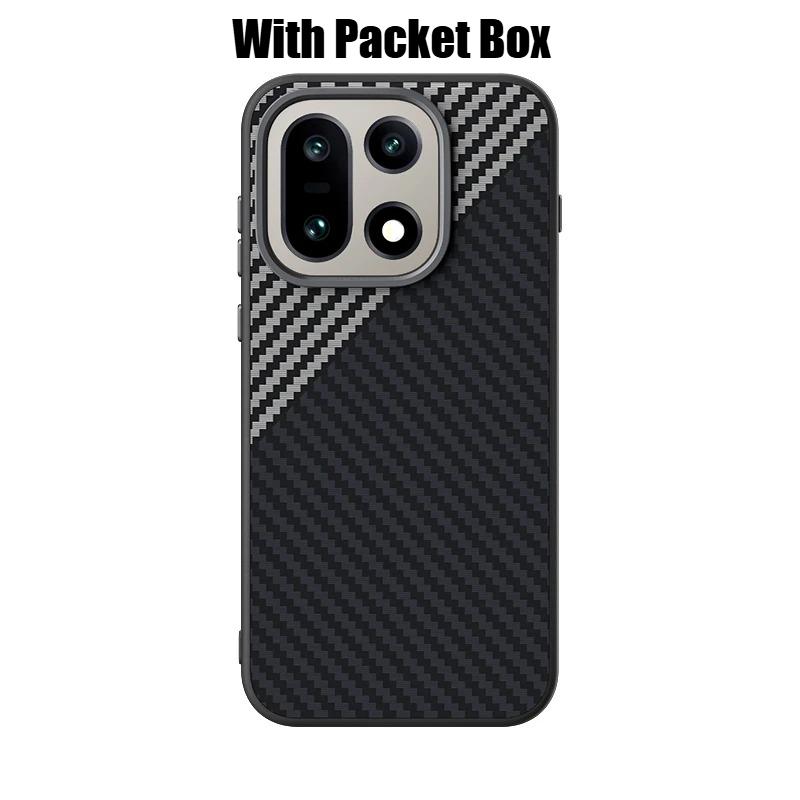 Husă Premium Model Fibră de Carbon Kevlar Pentru OnePlus 15 1+13T 13S TPU+PC Încărcare Wireless Magnetică Hard Obiectiv Acoperire Protecție Completă