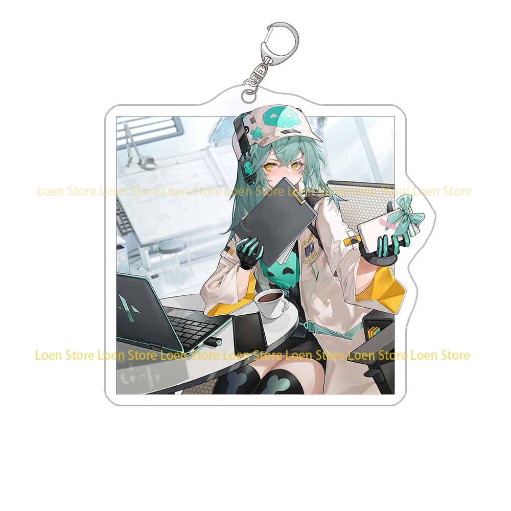 

Loen Store Project Neural Cloud Cute square Acrylic Keychain Game illustration Boys girlsStudent gift Beautiful pendant SALE 6CM keychain