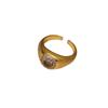 Retro Handmade Tiger Eye Ring: Luxury Stackable, Super Shiny Micro-Paved Jewelry for Women