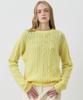 CITYBREEZE Wool Cable Round Neck Knit_4 Colors