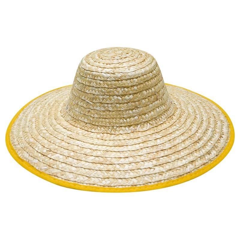 Grote Strooien Hoed Boer Strand Buiten Zonnescherm Zomer Zonbescherming Hoed Bouwplaats Arbeidsverzekering Grote Rand Heren Strooien Hoed Zon Landbouw Hoed
