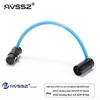 AVSSZ FX3 Gold-Plated XLR L-Shaped Microphone Cable, Short Male to Female Audio Connector