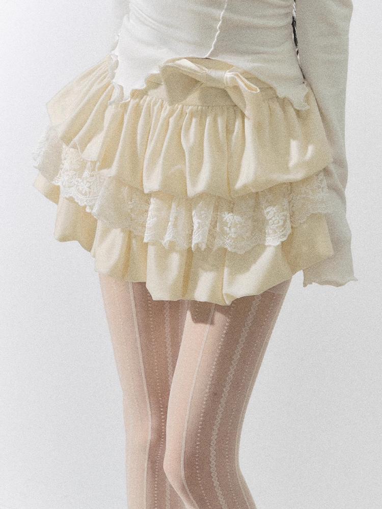 Dantela Spicy Girl Mini fusta plisata Femeii Toamna Iarna A-line Kawaii Sweet Party Fusta Harajuku Coreana Moda Casual Fusta