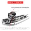 Motorcycle Chrome Driver Floorboards Pedal Rider Footboard Wide Footpegs Front Footrests For BMW R18 Classic R18 100 Years 2020+
