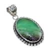 Fluorite Gemstone Handmade 925 Sterling Silver Jewelry Pendant 2.05" SU-10779