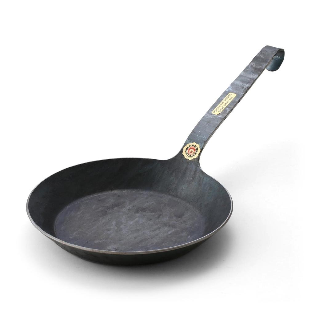 Turk Classic Frying Pan No. 3, 22cm, Hammered Iron Frying Pan, Induction Compatible