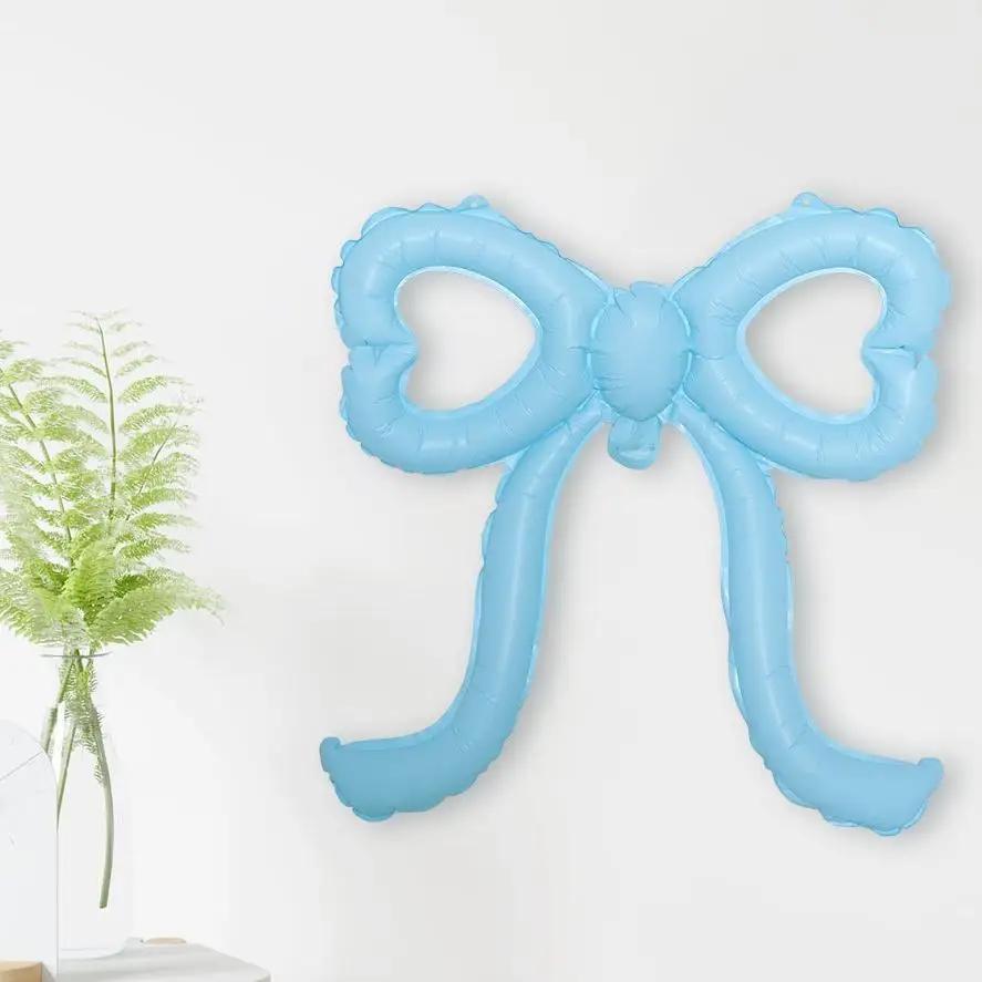 1PCS Bows Balloons Pink Beige Bowknot Party Decorations for Baby Shower Bridal Engagement Wedding Balloons Photo Props Supply