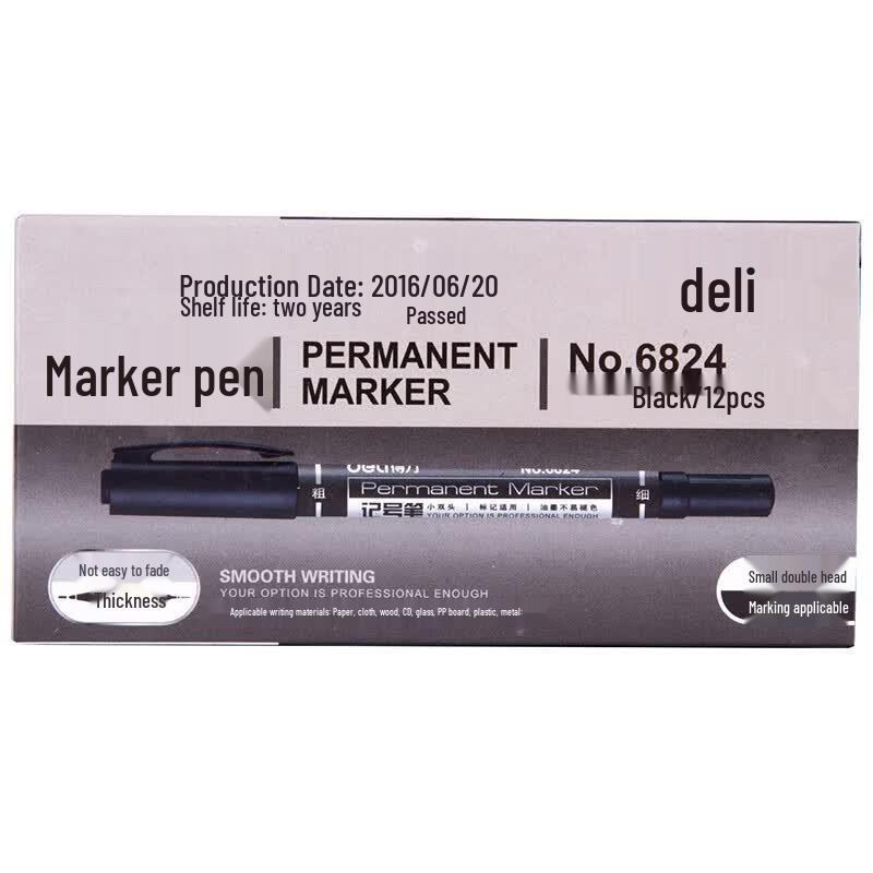 Deli Double-Head Oil-Based Marker Pen