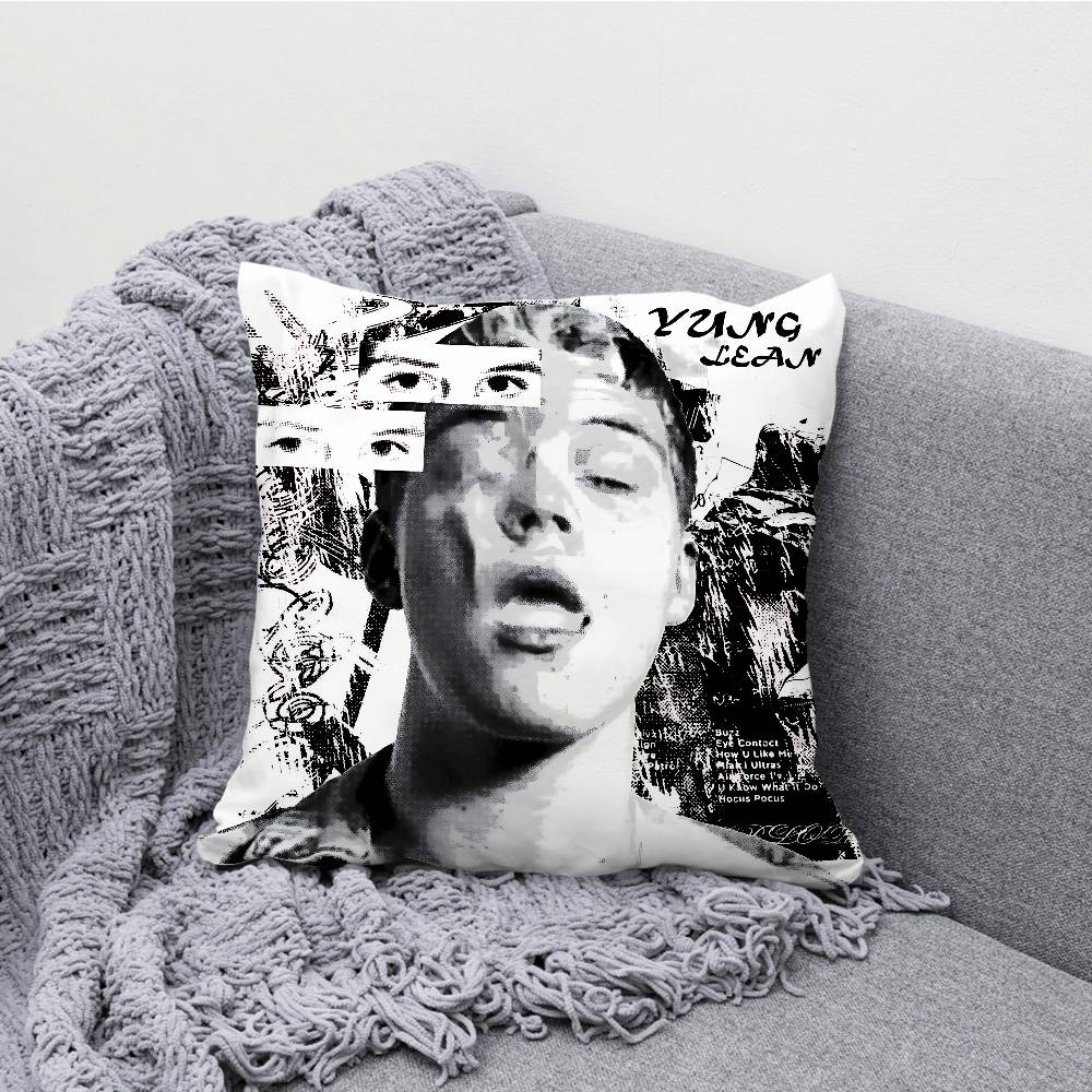 Yung Lean Jonatan Pillow Case Print Polyester Fiber 40X40 cm Home Sofa Throw Cushion Cover Decoration