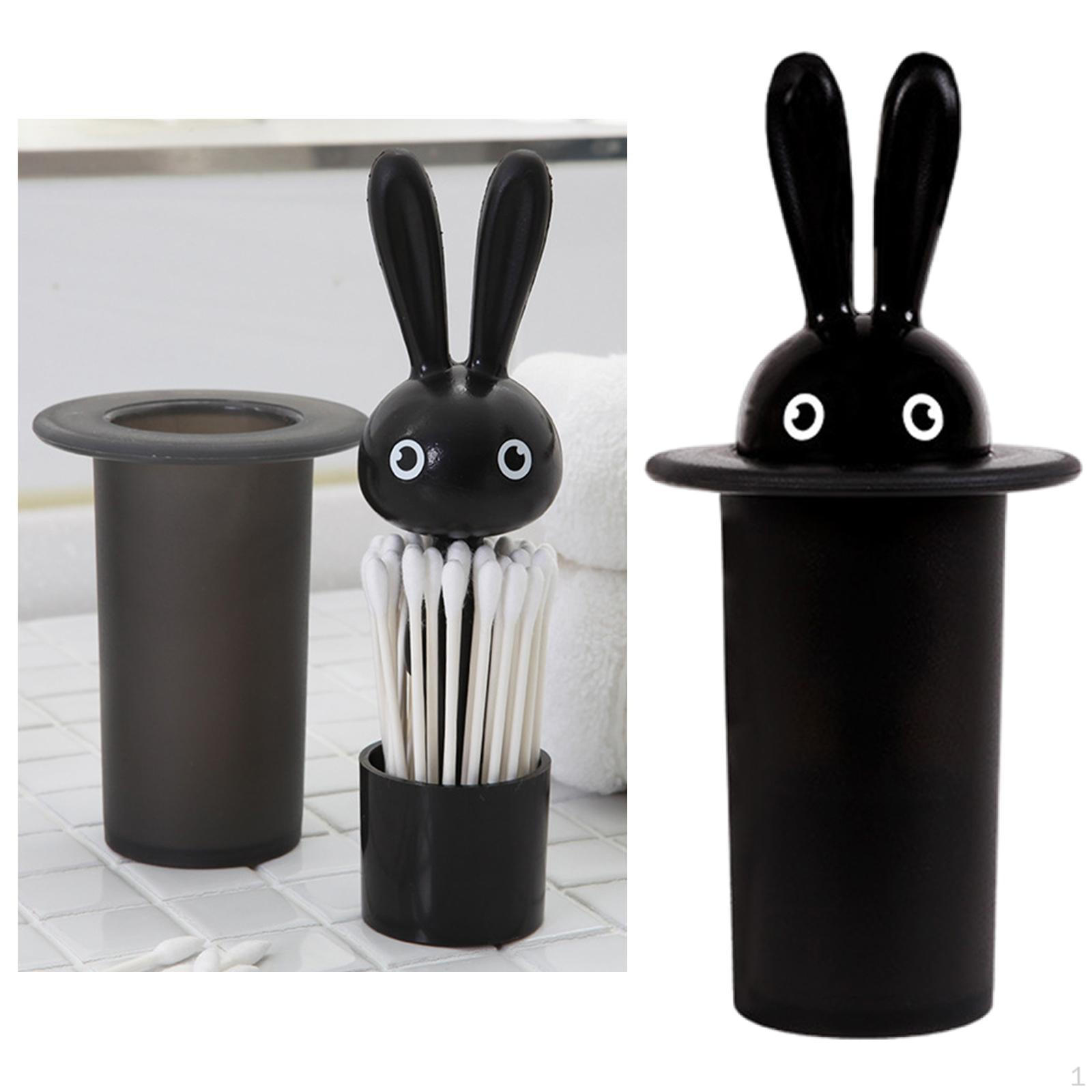 Adorable Toothpick Holder, Whimsical Plastic Storage Solution for Dining чёрный