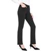Elastische High-Waist-Schlaghose für Damen, einfarbig, leichte Freizeit Hose mit Taschen