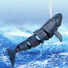 2.4G Remote Control Shark Toy Simulation Remote Control Animals Rechargeable RC Boat Toys Gifts For Kids