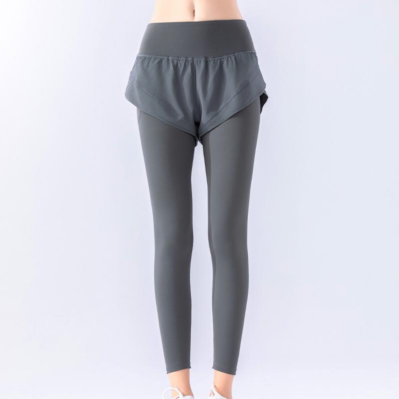 

Йога-брюки с высокой талией и флисовой подкладкой: Осенне-зимний стиль, Контроль живота, Подтяжка бедер, Эффект двух предметов, Идеально для бега и тренировок. Extra Large серый