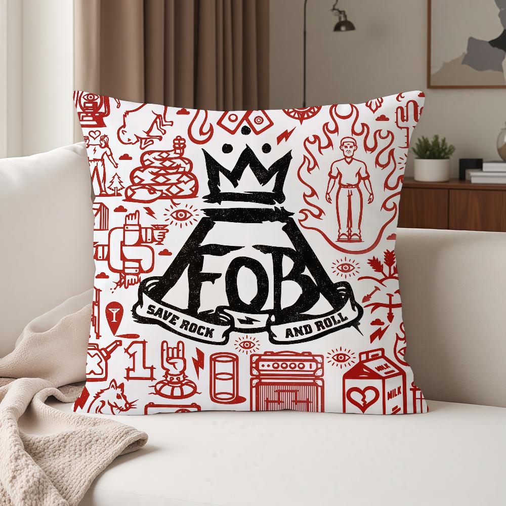 FFall Out Boy Band Pillow Case Suitable For Bedrooms Living Rooms Cars Home Decoration