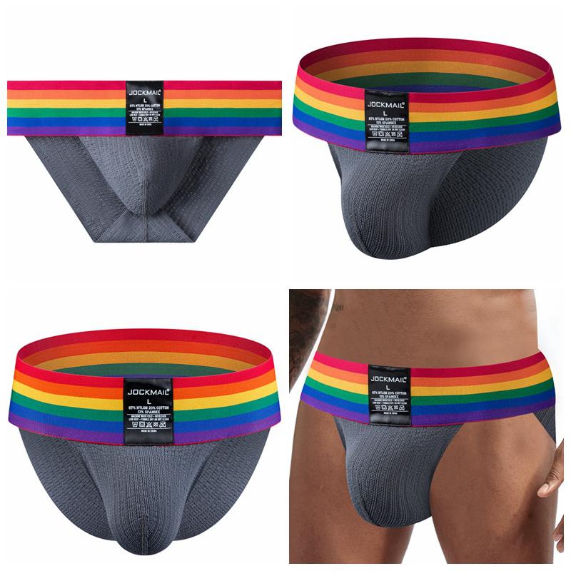 Kalsonger JOCKMAIL Slumpfärg 1 st Bomull Nylonblandning Material Mode Sexiga Sportunderby Klubbparty Vardags Casual Shorts