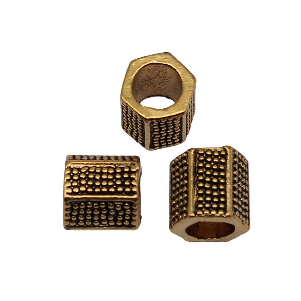 Tribal Pattern Tube Beads Charms Braided Spacer Beading For Jewelry Materials