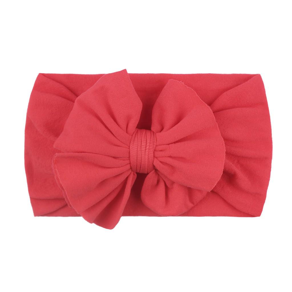 23-Color Baby Nylon Bow Headbands - Double Layer Fashion Headdress