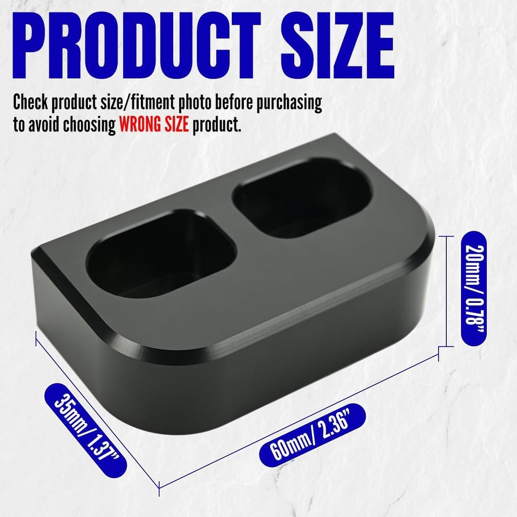 Canitu 2Pcs Black Door Lining Bushings Replacement,CNC Machined Door Bushing Kit Door Lining Bushings & Handling Replace Improves Stiffness for Mazda