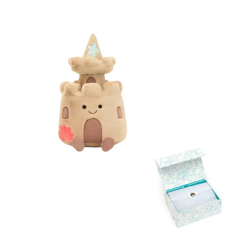 Jellycat Fun Items Series Beach Castle Cute Doll Plush Doll 29cm Height