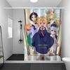 Anime M-Miss Kobayashi'S Dragon 1Pc Pattern Shower Curtain Plus Hooks Waterproof Machine Washable Polyester Fabric Abstract