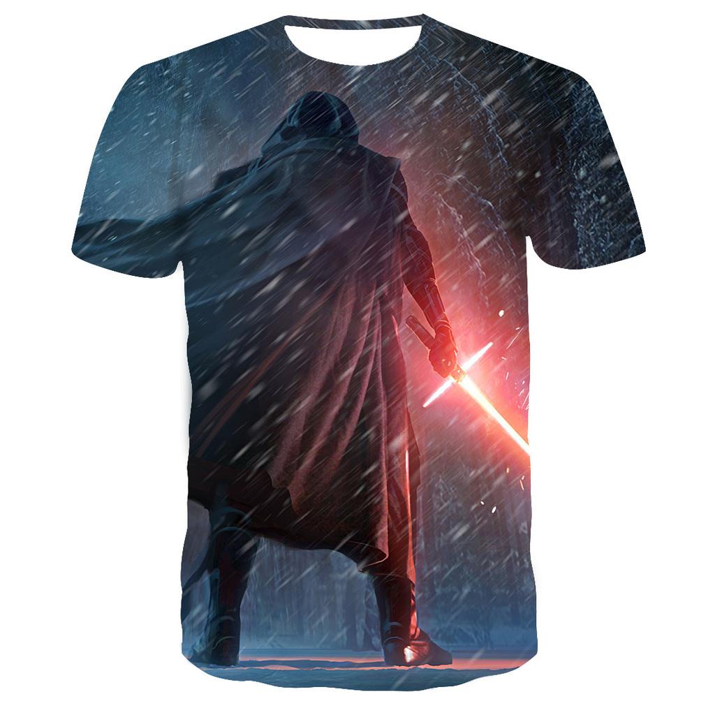 Star Wars Graphic T Shirts Men Darth Vader Stormtrooper Logistics Operations Summer T-shirt Men's and Women's Oversized Tops