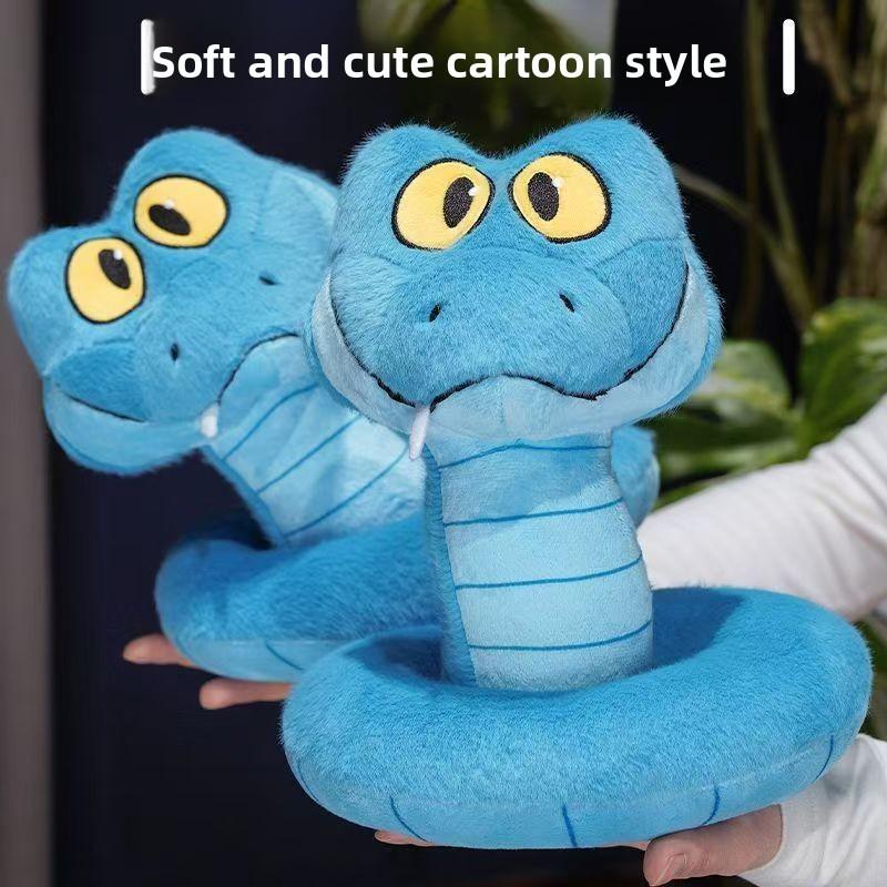 Plush Animal Kingdom Zootopia Gary Blue Snake Toy For Kids And Gifts