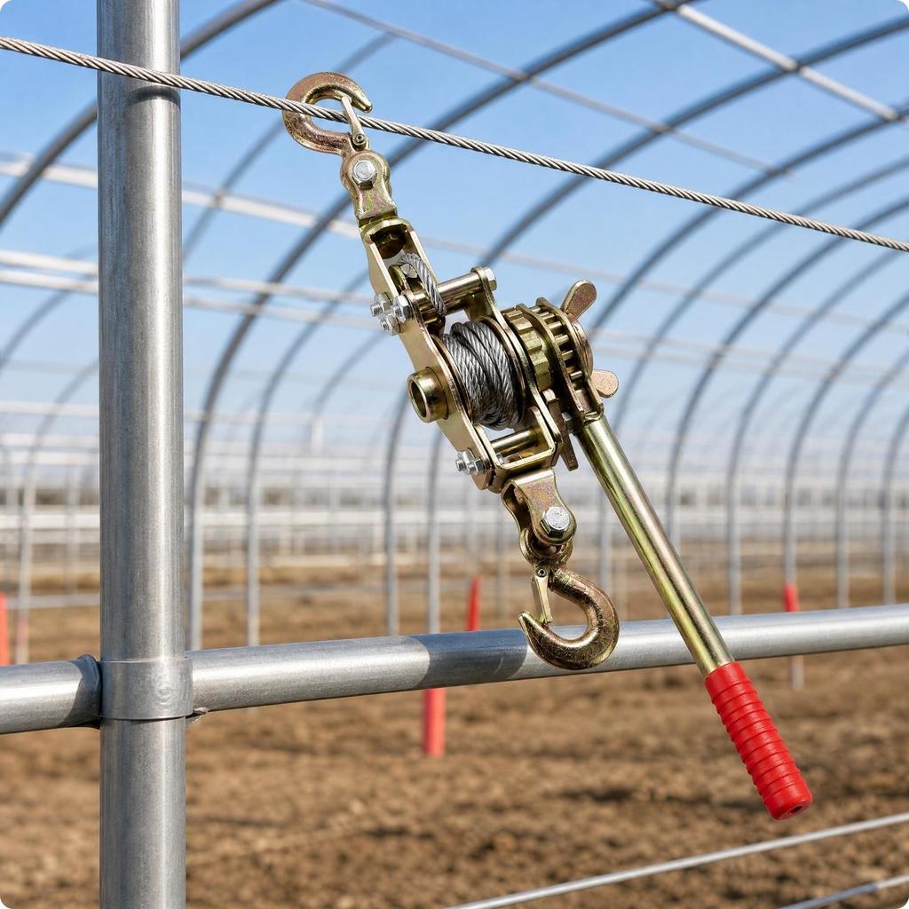 Manual Ratchet Wire Rope Tensioner Anti-Non-Return Tightener