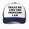 Treat Me Like The Princess I Am Letters Printed Baseball Cap Womens Harajuku 90s Fashion Snapback Hat Summer Adjustable Hats