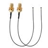2PCS RF0.81 IPEX 4 To External Thread Internal Pin for M.2 WiFi Network Card Wireless Module