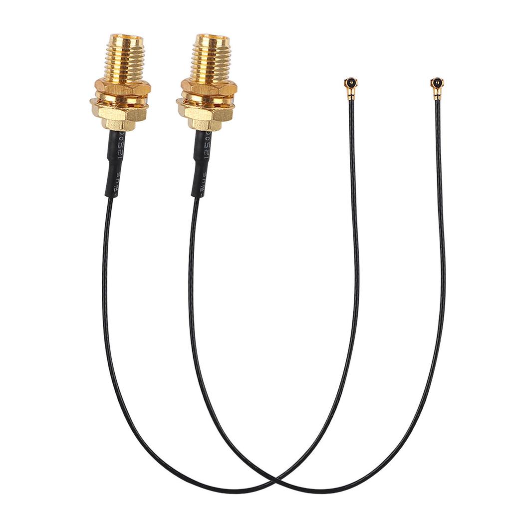 2PCS RF0.81 IPEX 4 To External Thread Internal Pin for M.2 WiFi Network Card Wireless Module