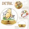 9pcs Winnie The Pooh Honeycomb Centerpieces For Baby Shower, Party Supplies