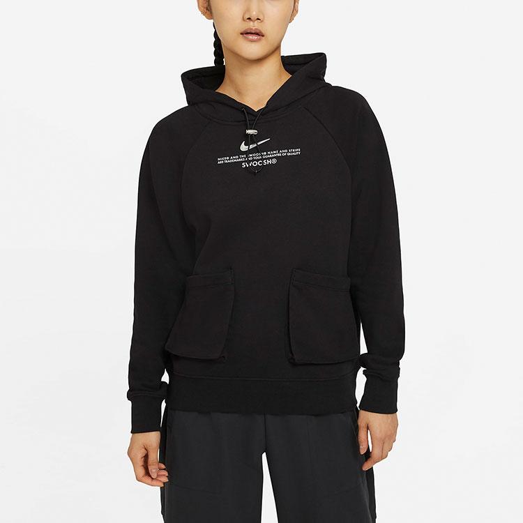 Nike French Terry Casual Sports Hoodie Women Hoodies Black CZ8897-010