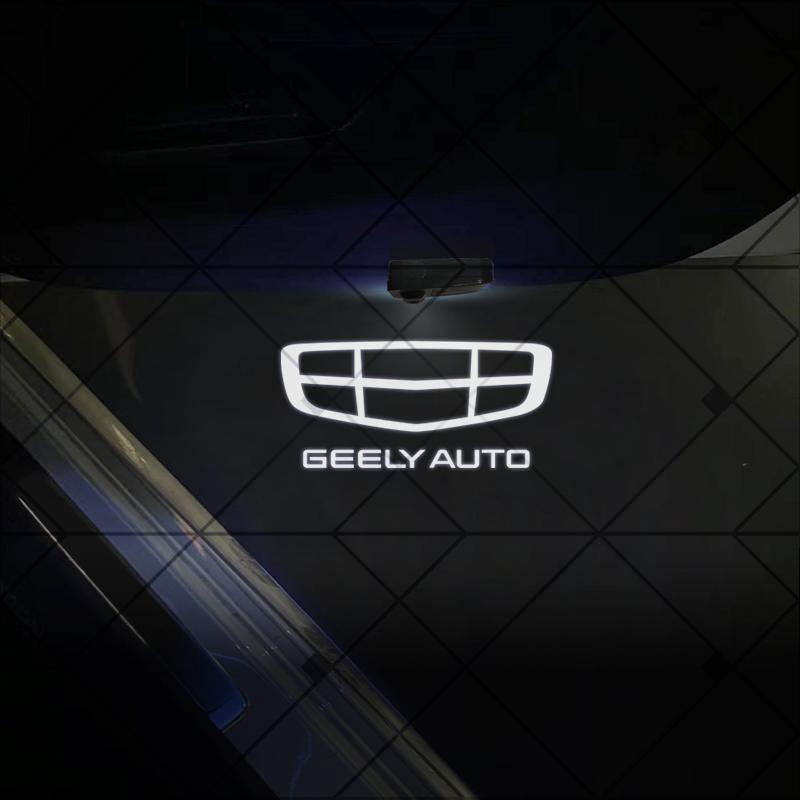 

1/2Pcs For Geely Tugella GC6 Azkarra Manjaro Zeekr Coolray Logo Car HD Projector Lamp LED Auto Door Welcome Light Accessories 1PCS