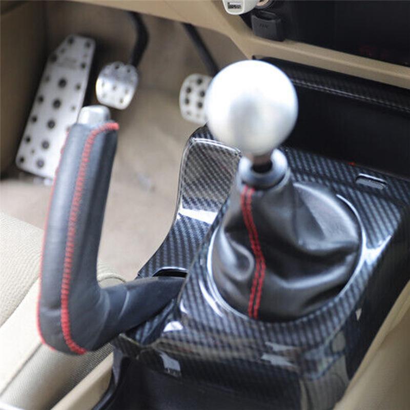 Carbon Fiber Central Console Handbrake Cover Strip Trim For Honda Civic 2006-2011 Replacement