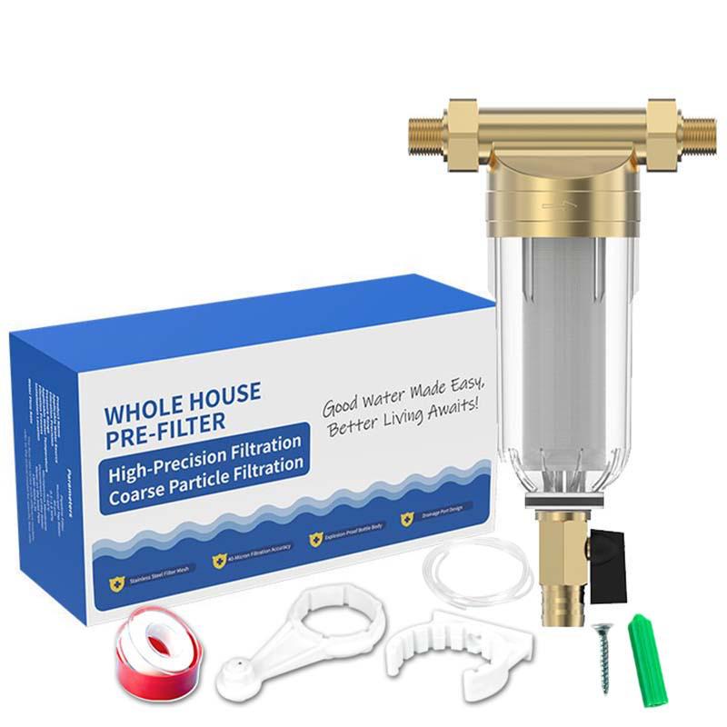 Universal Pre-filter Water Purifier with Central Backwash for Household Use