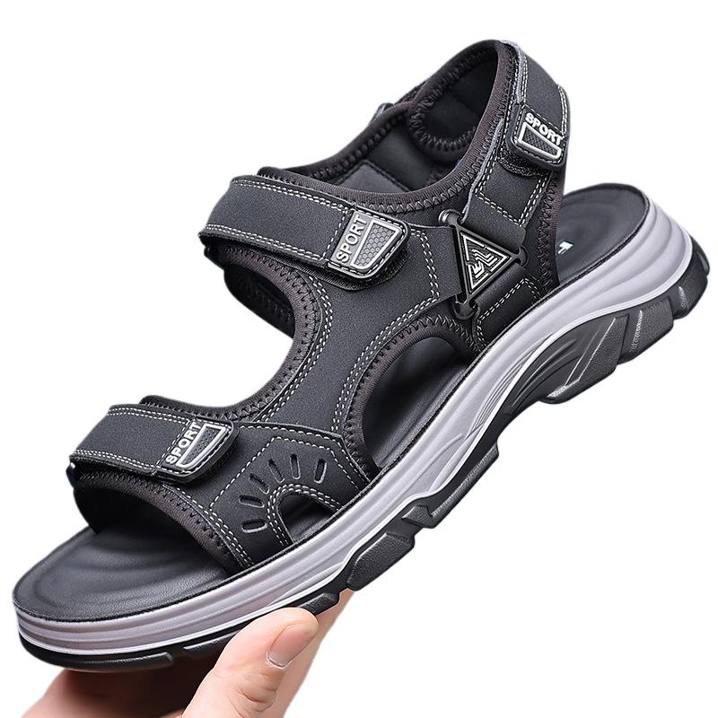 

Модные классические мужские сандалии, летние трендовые оригинальные мужские сандалии для взрослых, повседневная обувь для отдыха на природе, мужские мягкие удобные сандалии для купания, пляжные 38