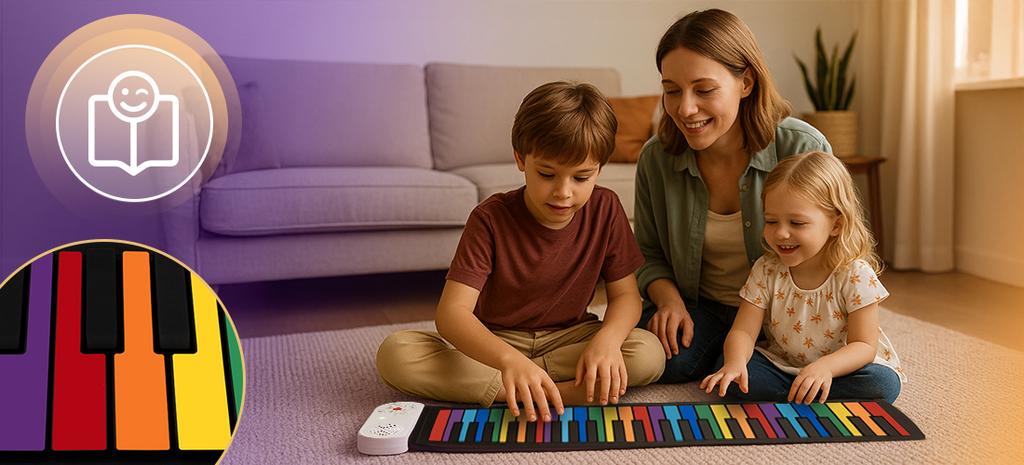 MusicMate MM-P6 TravelMelody Roll-Up Keyboard