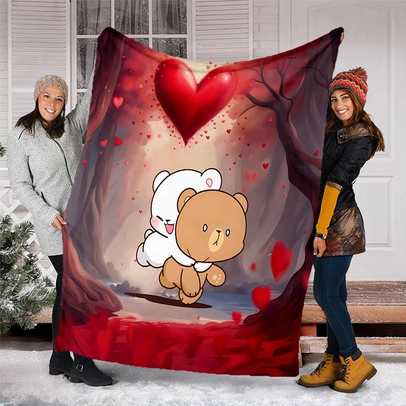 Bubu and Dudu1 printed throw blanket—lightweight,soft,warm;versatile blanket for all seasons—perfect as &air-conditioning throw,nap blanket