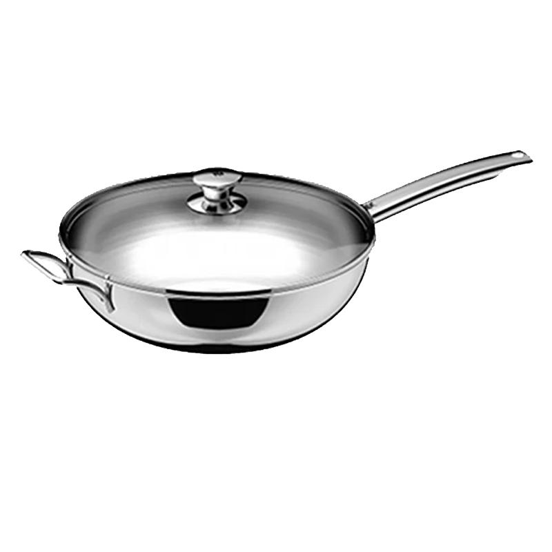WMF 304 Stainless Steel Non-Coated Wok, 30cm
