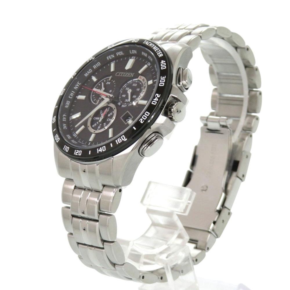 CITIZEN Collection SS Black Solar Watch Black Dial 0754 E660-S119936 Radio-Controlled Eco-Drive