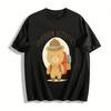 Cute Outdoor Adventure Bear Print Casual T-Shirt for Adults and Kids, Perfect for Outdoor Activities Pure Cotton T-shirt