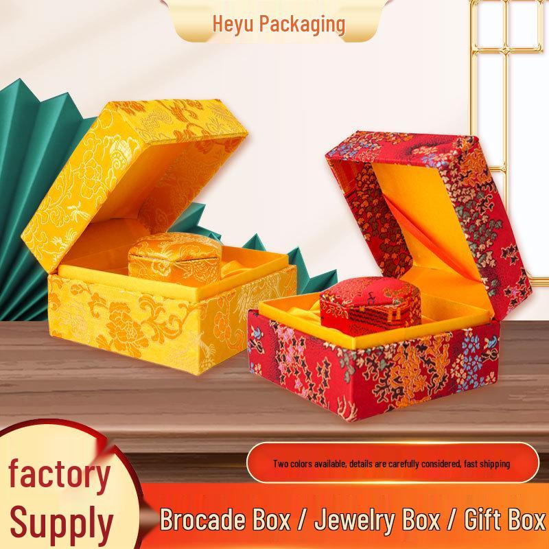 Set of Six Hexagonal Boxes: An Gong Wan, Empty Pill, Jewelry, Dan Wan, Qing Xin Wan, Honey Pill Special. 10x10x6.5 cm красный