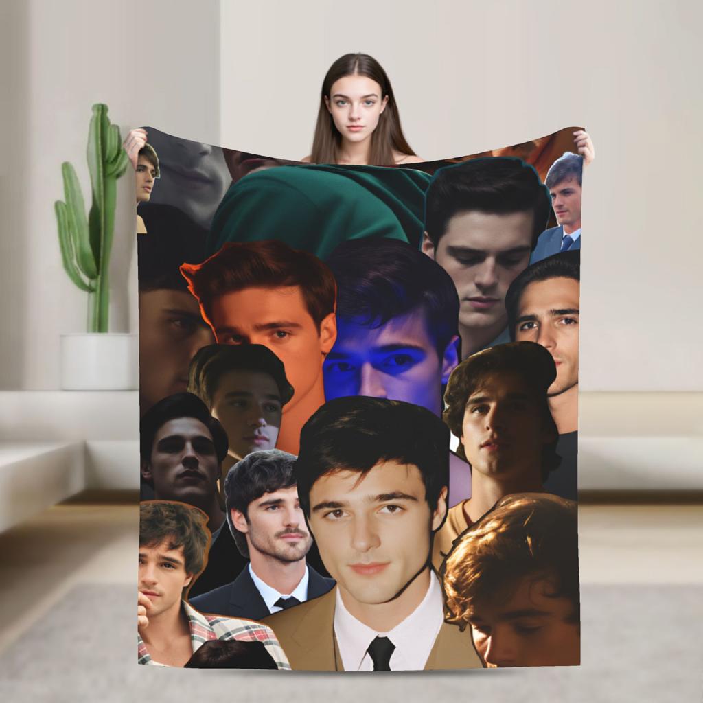 Jacob Elordi Blankets Quality Soft Warm  Throw Blanket Winter Travel Office Couch Bed Print Bedspread