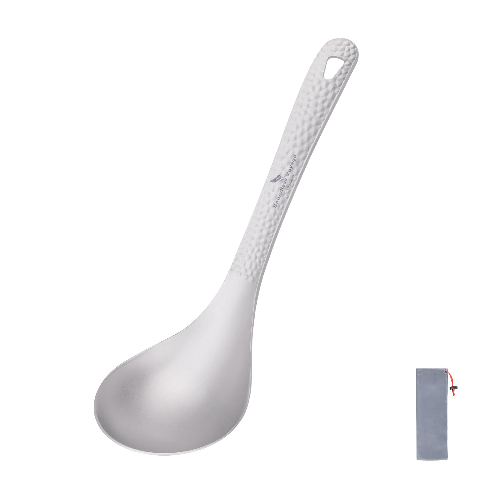 

Boundless Voyage Titanium and Soup Made of Pure Ladle and Curry Kitchen Titanium Outdoor Camping Cookware Spoon, Ladle, Ladle, Titanium, One-Piece