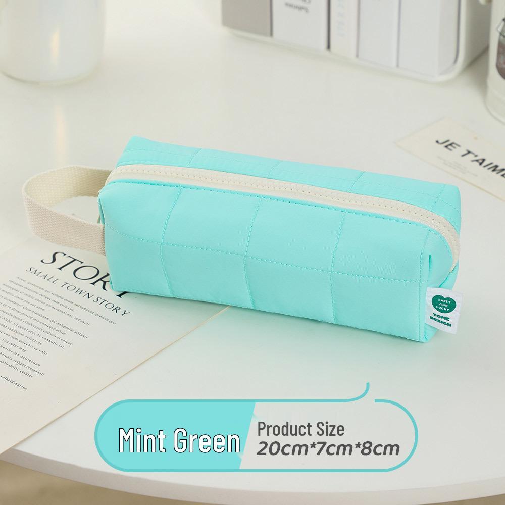 

TOME Velvet Square Pencil Case for Girls - Cute Stationery Box for Elementary Students