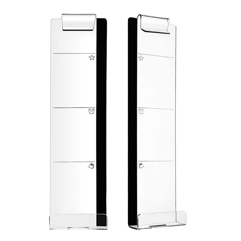 2PCS(Left & Right) Transparent Monitor Sticky Note Board Clear Color Acrylic Panel Monitor Sticky Note for Computer 1
