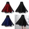 Women Ballroom Dance Skirt Latin Dance Dress Long Swing Skirt for Latin Stage Performance Party Dance Practice Competition Show