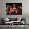 Renaissance Poster Christ Among the Doctors Oil Painting Print Bernardino Luini Canvas Painting Vintage Portrait Home Decor